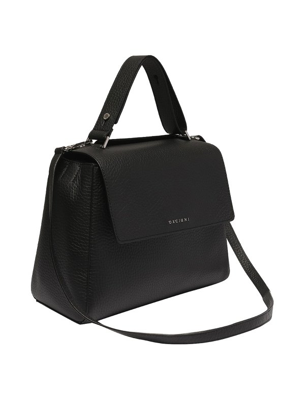Sveva medium hammered leather bag shop online: ORCIANI