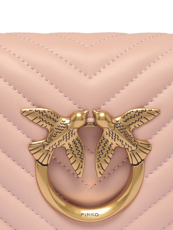 Bag with hardware and detachable handle shop online: Pinko