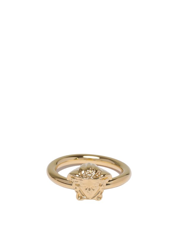VERSACE: Anelli - Anello con logo Medusa