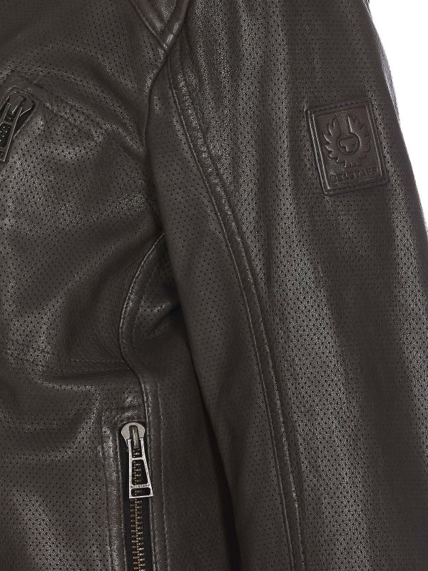 iKRIX BELSTAFF: レザージャケット - レザージャケット - グレー