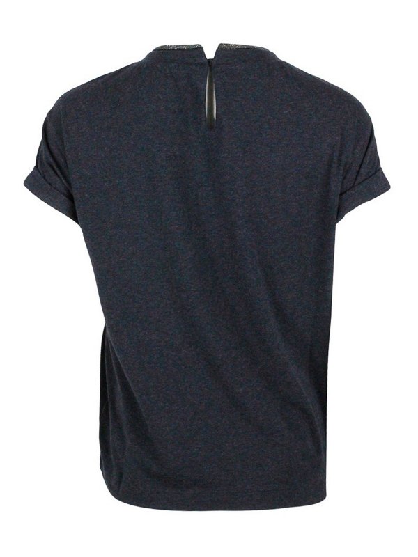 BRUNELLO CUCINELLI: t-shirts online - Cotton pocket handkerchief Tee