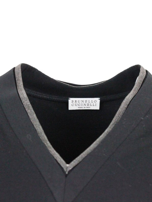 T-Shirt - Noir shop online: BRUNELLO CUCINELLI