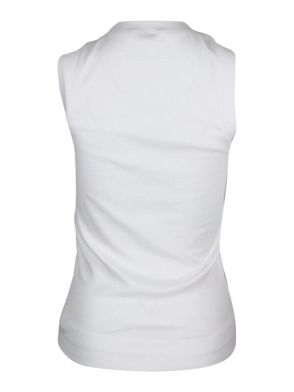 BRUNELLO CUCINELLI: Tops y camisetas sin mangas online - Top - Blanco