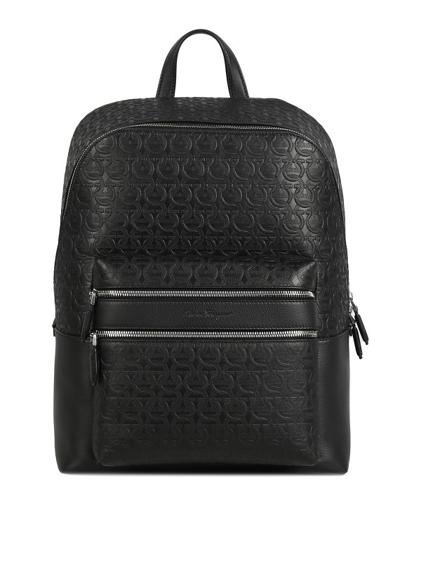SALVATORE FERRAGAMO: バックパック - バックパック - 黒