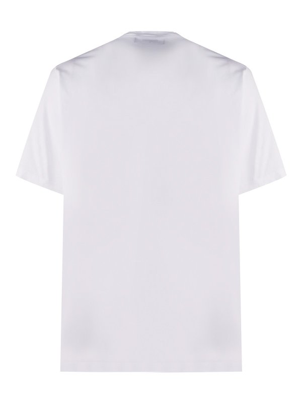 DSQUARED2: t-shirts online - Cotton T-shirt with front logo