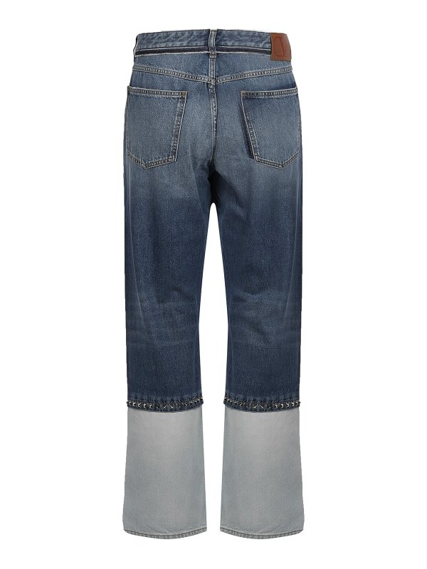 VALENTINO: ストレートジーンズ online - ストレートジーンズ - ライトウォッシュ