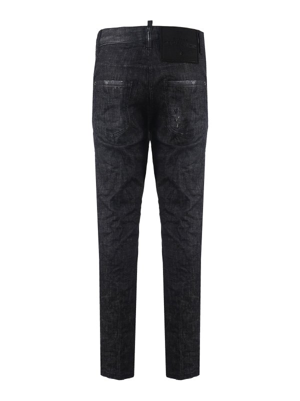 DSQUARED2: jeans skinny online - Jeans skinny effetto sfumato