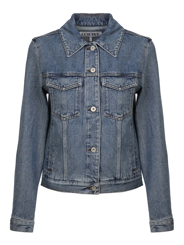 LOEWE: Jeansjacken - Jeansjacke - Helles Jeansblau