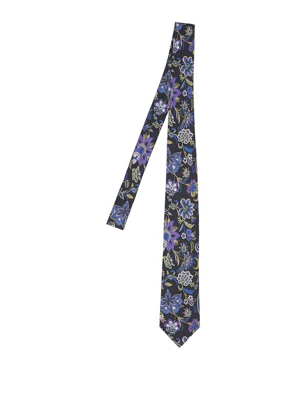 ETRO: Corbatas y pajaritas - Corbata - Azul