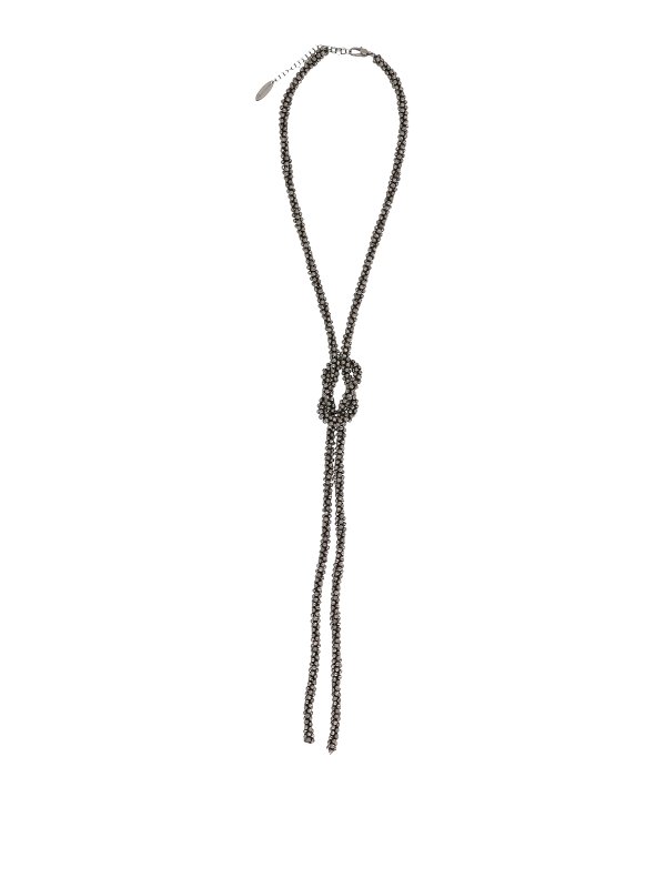 BRUNELLO CUCINELLI: ネックレス - ネックレス/チョーカー - 黒