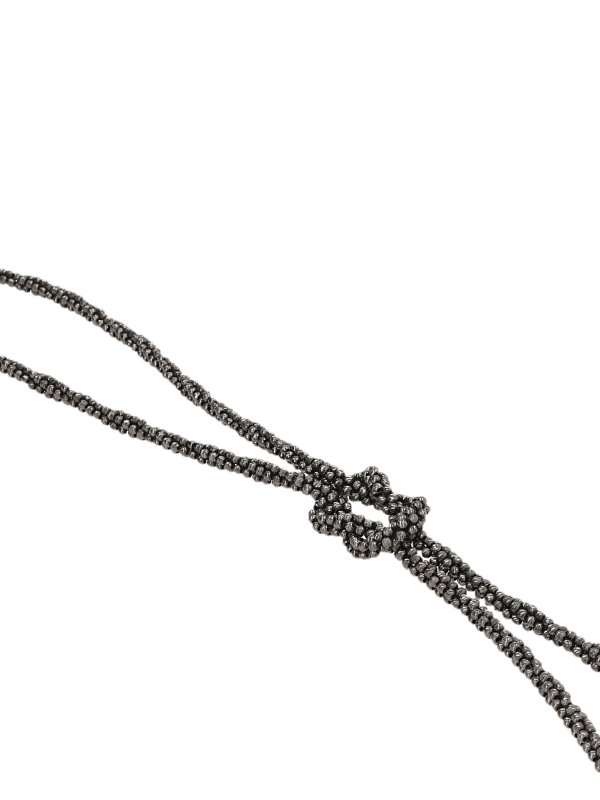 iKRIX BRUNELLO CUCINELLI: ネックレス - ネックレス/チョーカー - 黒