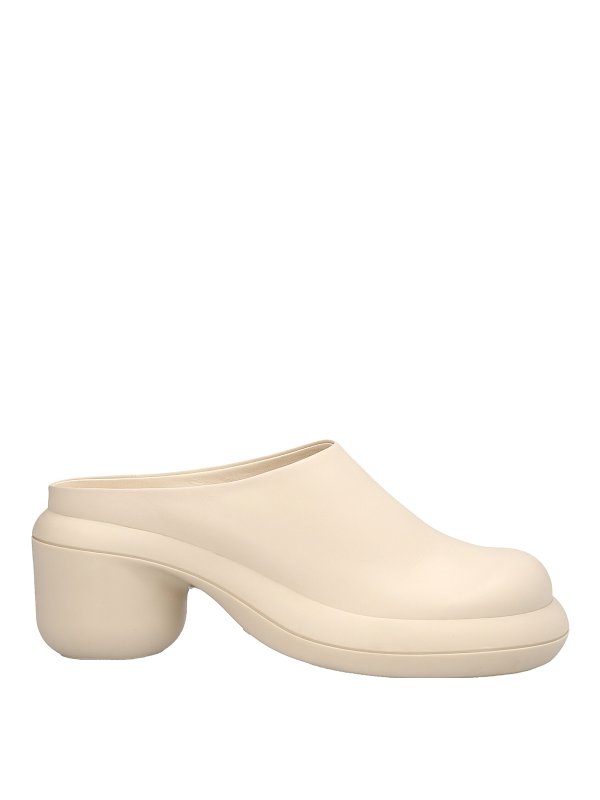 JIL SANDER: mules shoes - Leather sabots