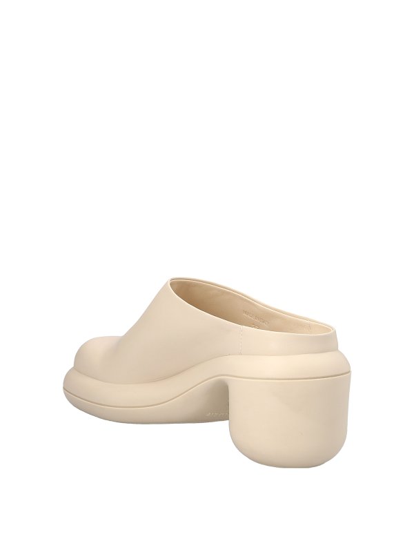JIL SANDER: mules shoes online - Leather sabots