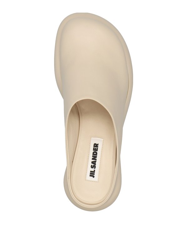 iKRIX JIL SANDER: mules shoes - Leather sabots