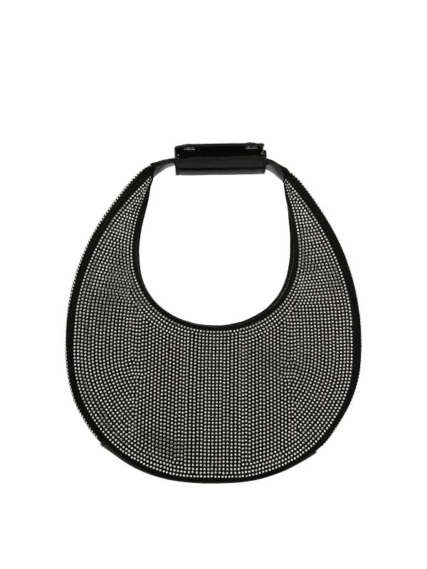 STAUD: totes bags - Mini moon crystal handbag