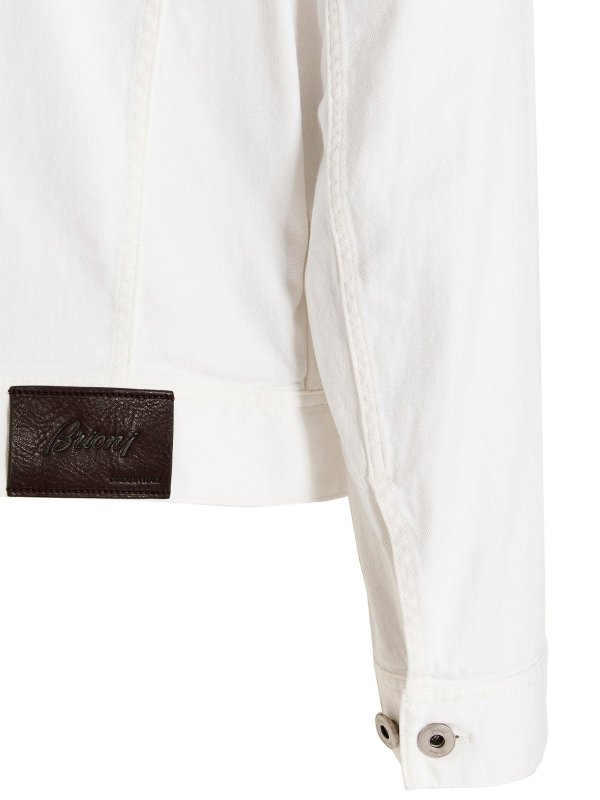 Denim jacket shop online: BRIONI