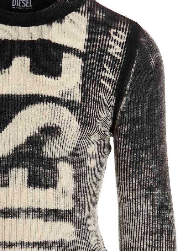 Diesel K-atullus-round sweater - Black - Men|A096280CGBU9XX