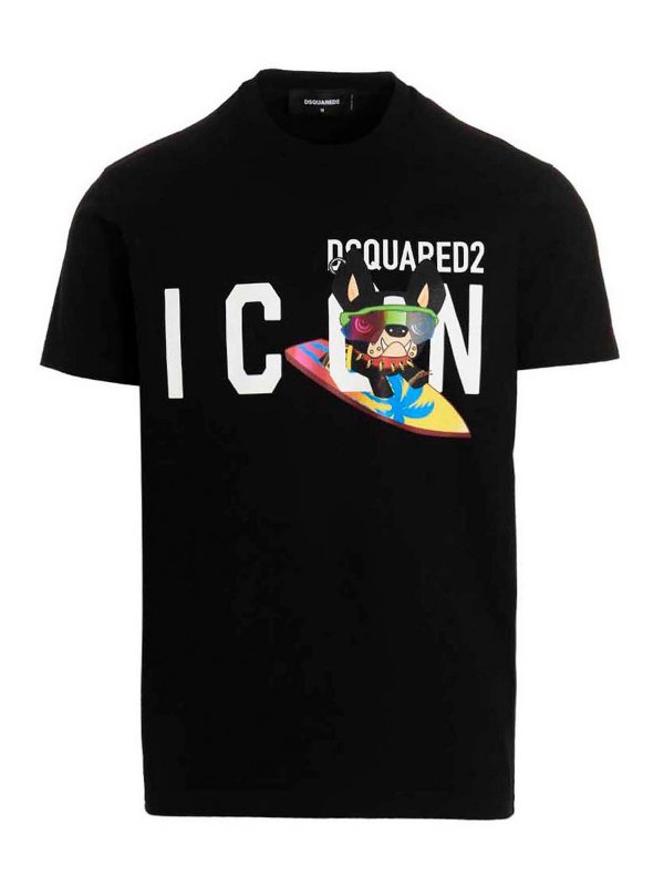 Dsquared2 T-shirt icon ciro cool - Black - Men|S79GC0064S23009900