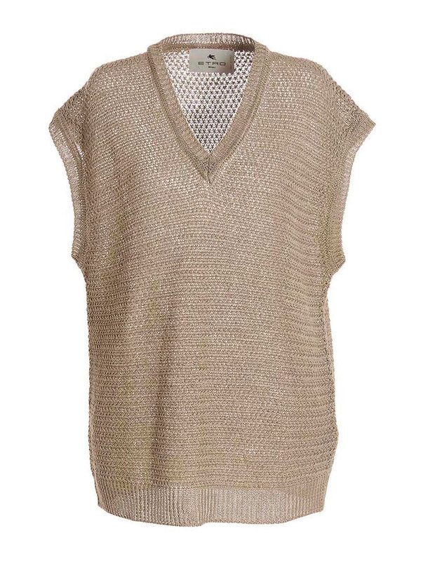 ETRO: Chalecos - Chaleco - Beis