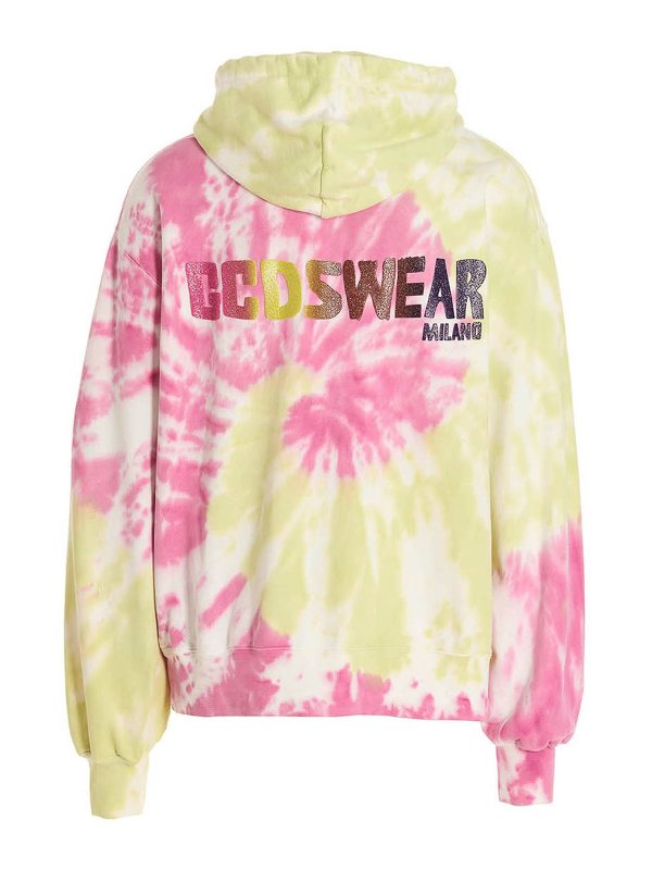 GCDS: Felpe e maglie online - Felpa tie dye di Gcds