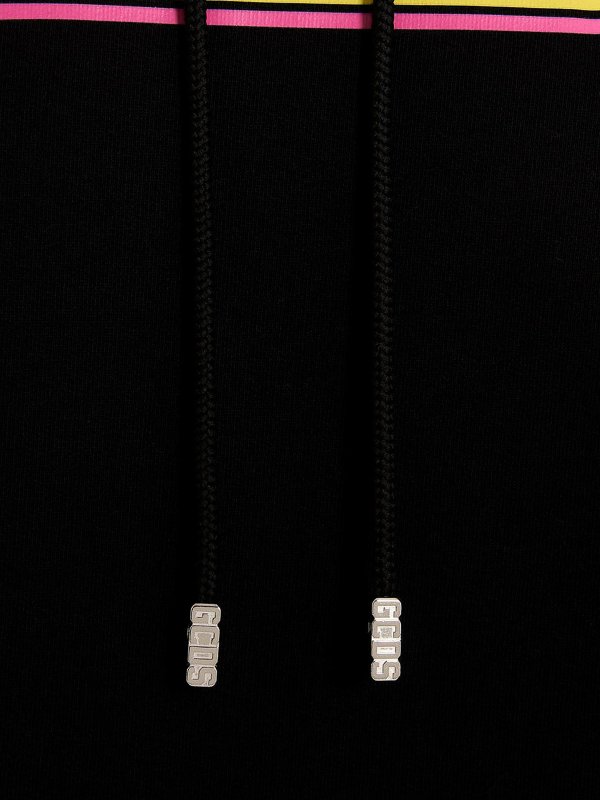 Waved logo hoodie shop online: GCDS