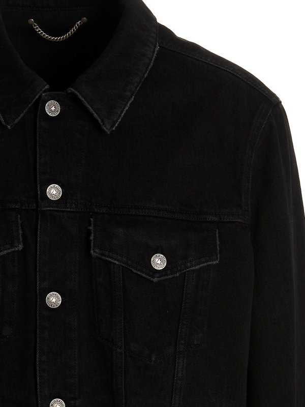 iKRIX GOLDEN GOOSE: denim jacket - Logo patch denim jacket