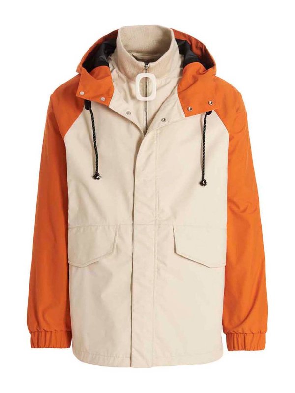 J.W. ANDERSON: casual jackets - Two-color logo jacket