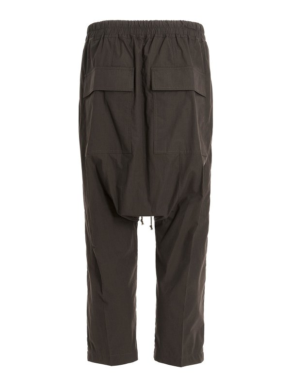 RICK OWENS: casual trousers online - Drawstring cropped pants