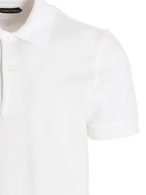 The Best Shops TOM FORD: polo shirts - Piqu cotton polo shirt