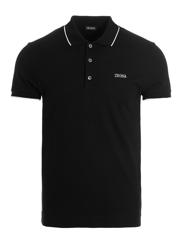 Z ZEGNA: Poloshirts - Poloshirt - Schwarz