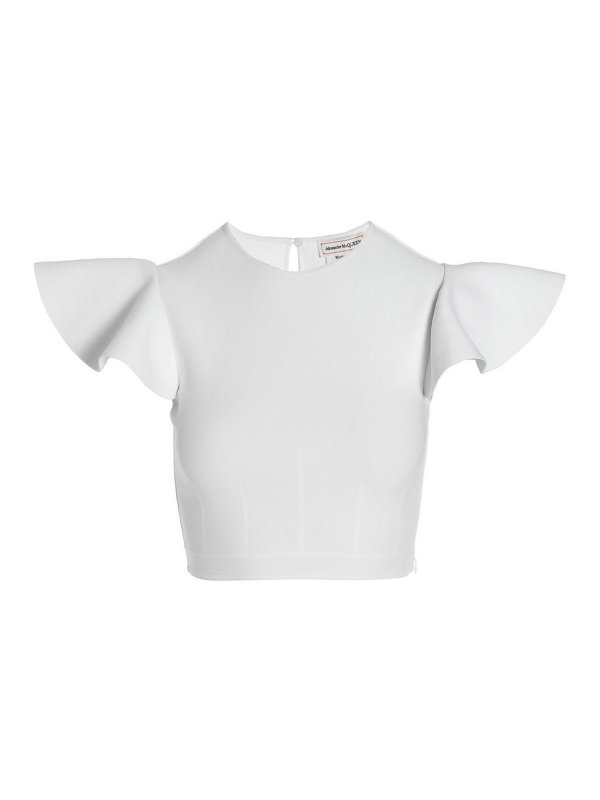 ALEXANDER MCQUEEN: Tops & Tank tops - Ruffle top