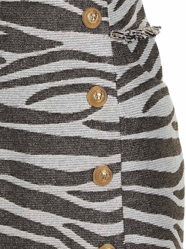 iKRIX Balmain: ミニスカート - ミニスカート - Lurex Zebra