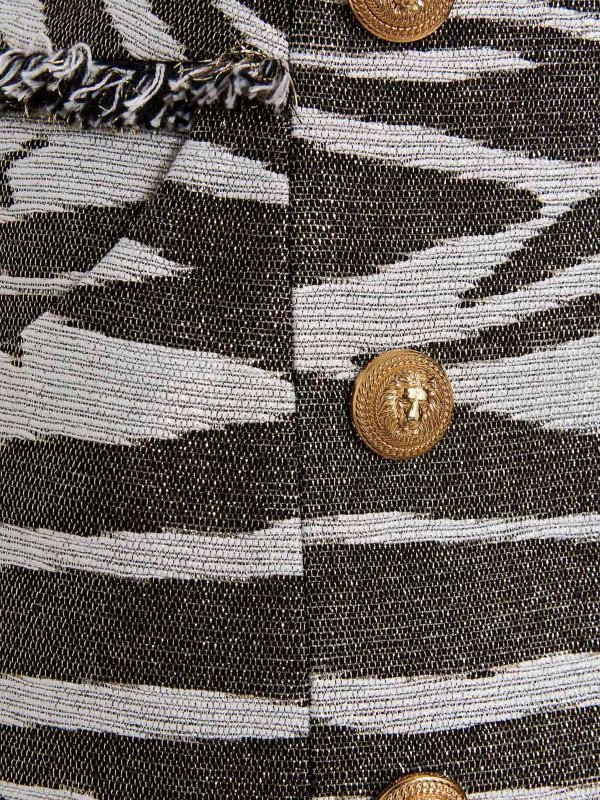 ミニスカート - Lurex Zebra shop online: Balmain