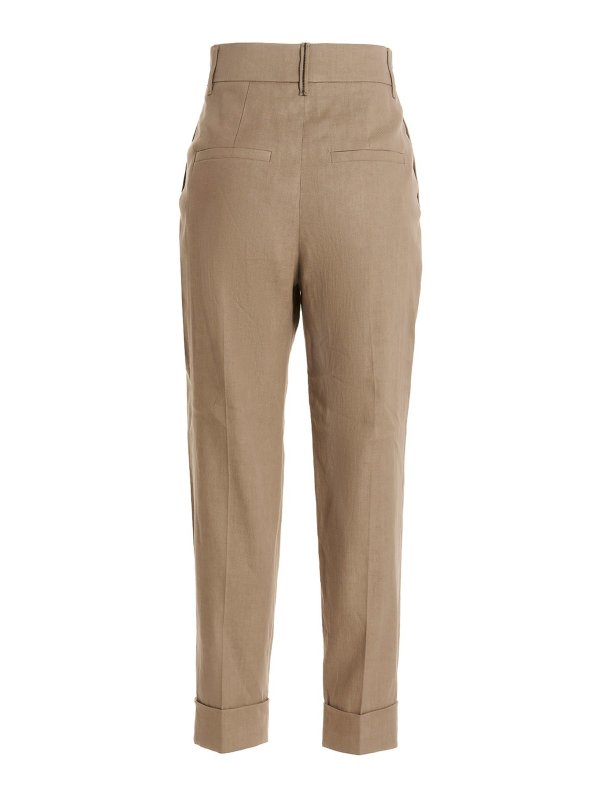 BRUNELLO CUCINELLI: casual trousers online - Linen blend trousers