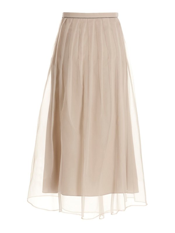 BRUNELLO CUCINELLI: ニーレングススカート＆ミディ丈 - 膝丈/ミディスカート - Monile