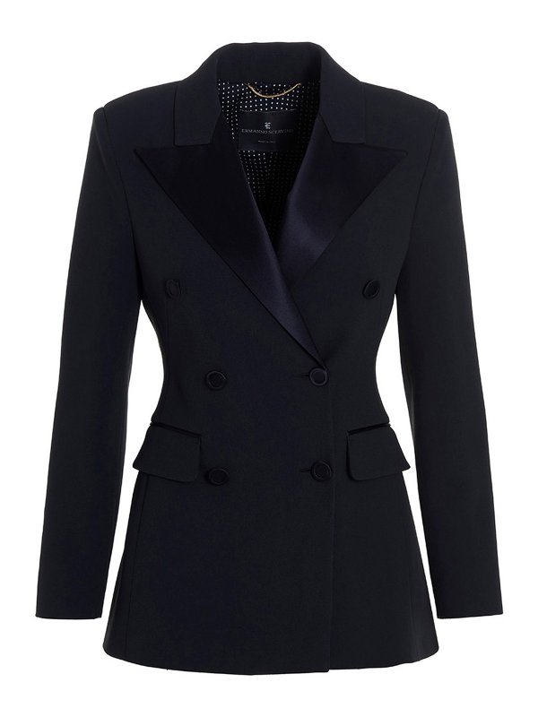 ERMANNO SCERVINO: Blazer - Blazer - Azul