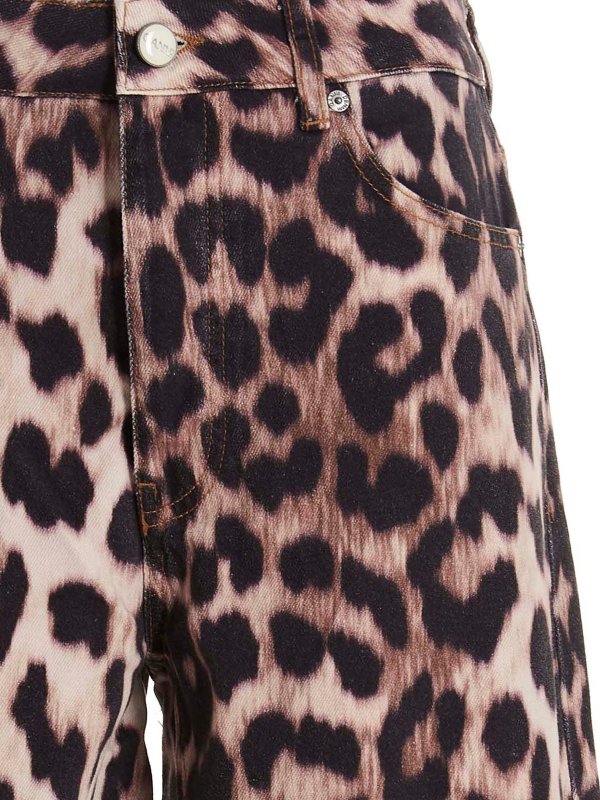 iKRIX GANNI: flared jeans - Animal print jeans