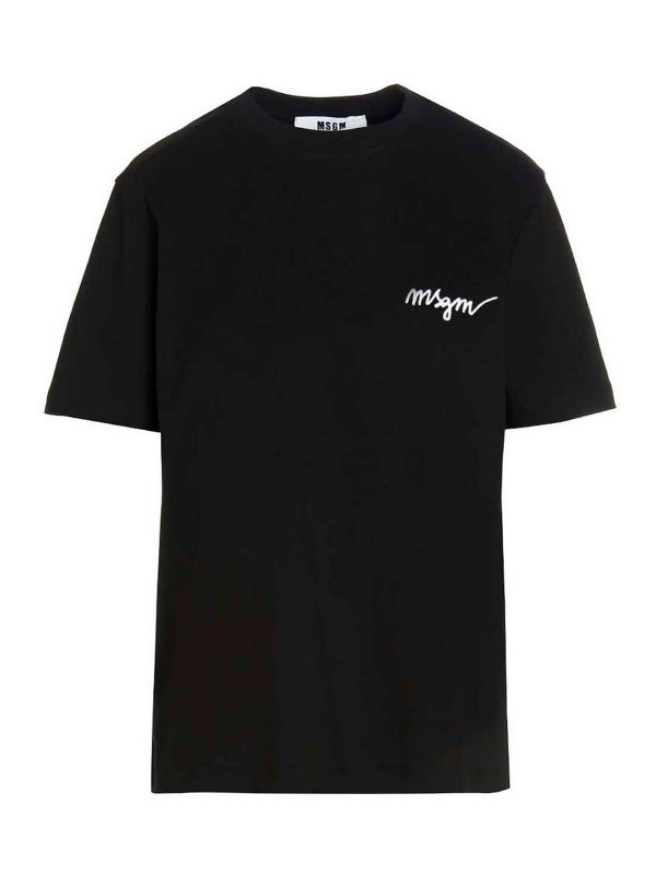 m.s.g.m.: t-shirts - Logo embroidery t-shirt