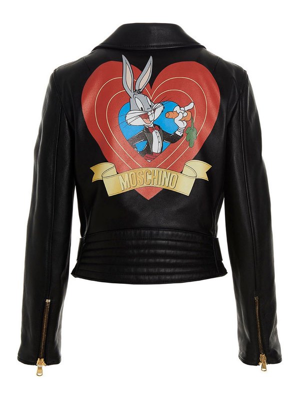 MOSCHINO: レザージャケット online - レザージャケット - Bugs Bunny