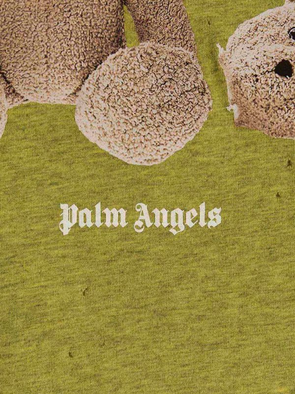 Tシャツ・カットソー Palm Angels PMAB040S23JER001 PA BEAR RIPPED T-shirt Palm Angels | Service Announcement