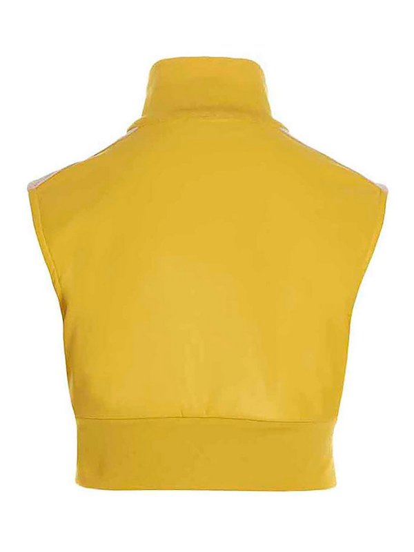 Palm Angels: Tops & Tank tops online - Top leather effect track
