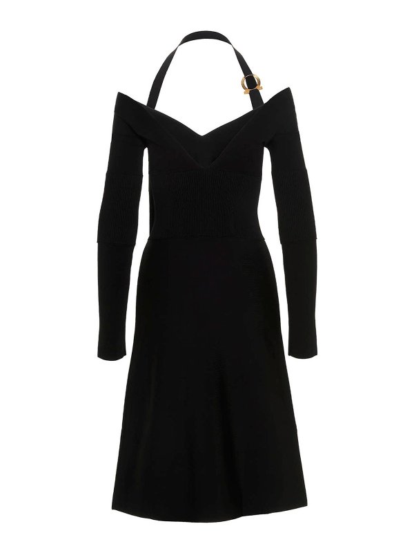 SALVATORE FERRAGAMO: short dresses online - Gancini buckle dress