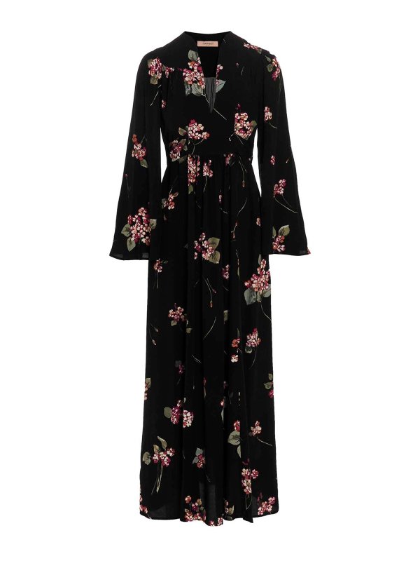 TWINSET: Maxikleider - Maxikleid - Schwarz