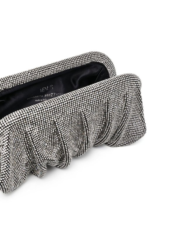 BENEDETTA BRUZZICHES: pochette online - Borsa Venus con strass di cristallo