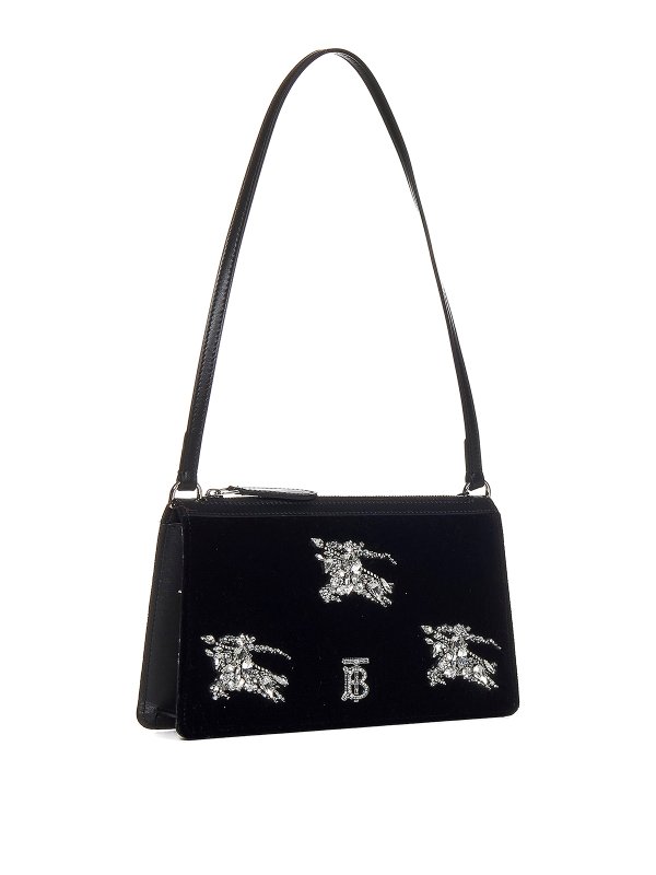 BURBERRY: shoulder bags online - Crystal embellished shoulder bag