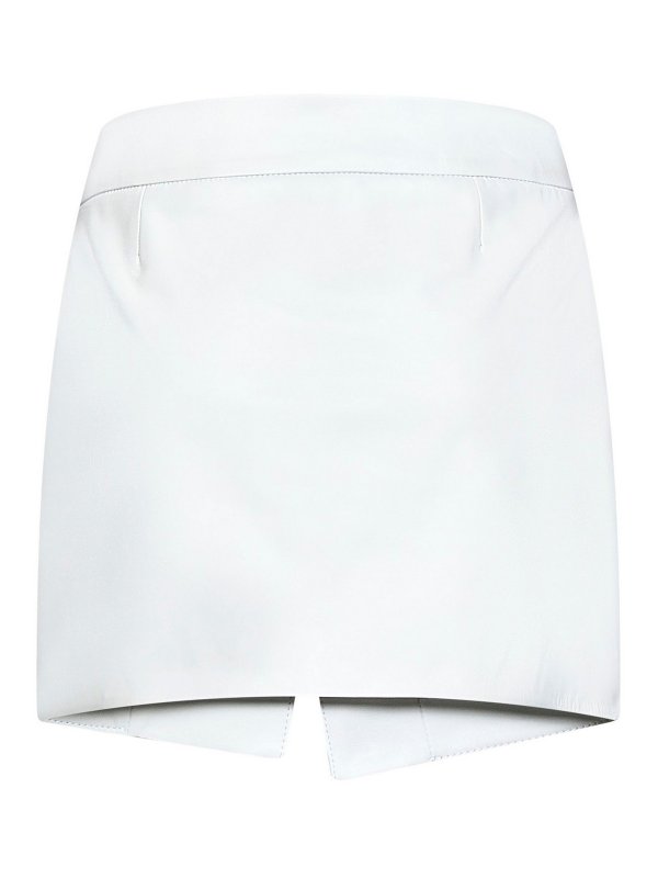 The Attico: mini skirts online - Leather mini skirt