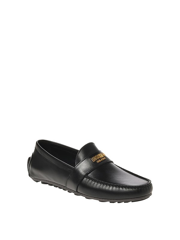 MOSCHINO: Mocassins & Chaussures bateau online - Mocassins - Noir