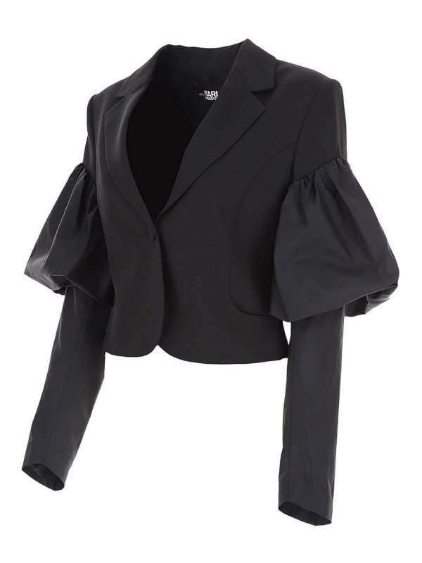iKRIX KARL LAGERFELD: blazers - Black crop blazer