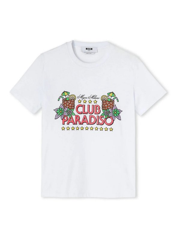 m.s.g.m.: T-shirts - T-Shirt - Blanc