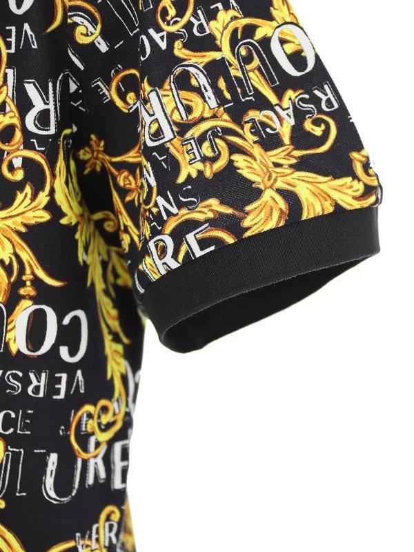 Baroque polo shop online: Versace Jeans Couture